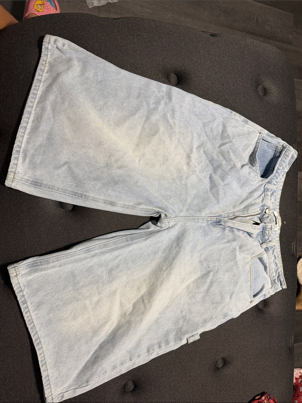 American Bazi Light Blue Denim Bermuda Shorts